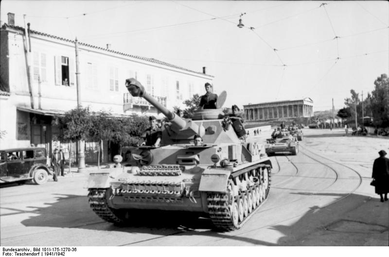 Panzer IV Ausf. G en Atenas en 1943