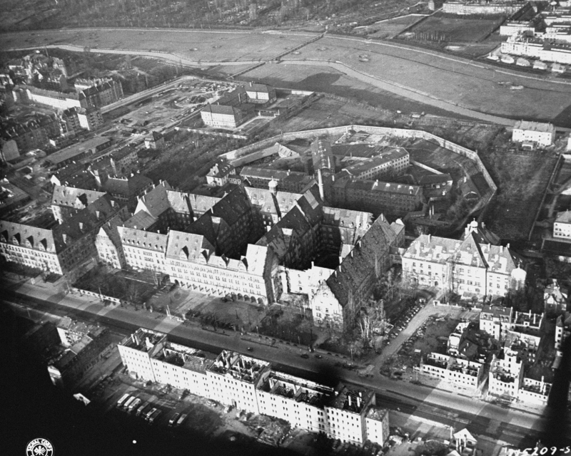 Vista aérea del Palacio de Justicia de Nuremberg