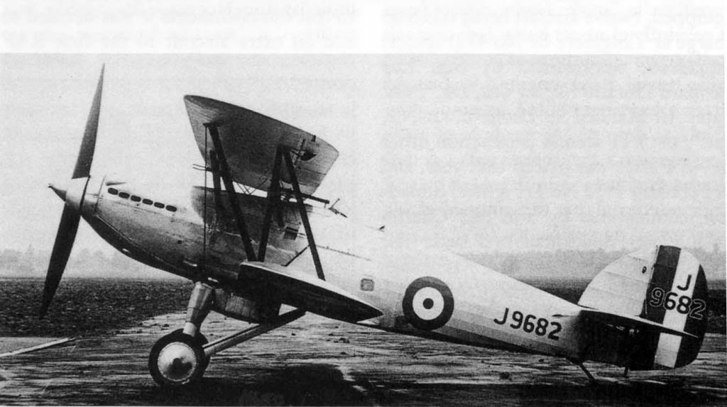 Un Hawker Hornet, prototipo del Fury