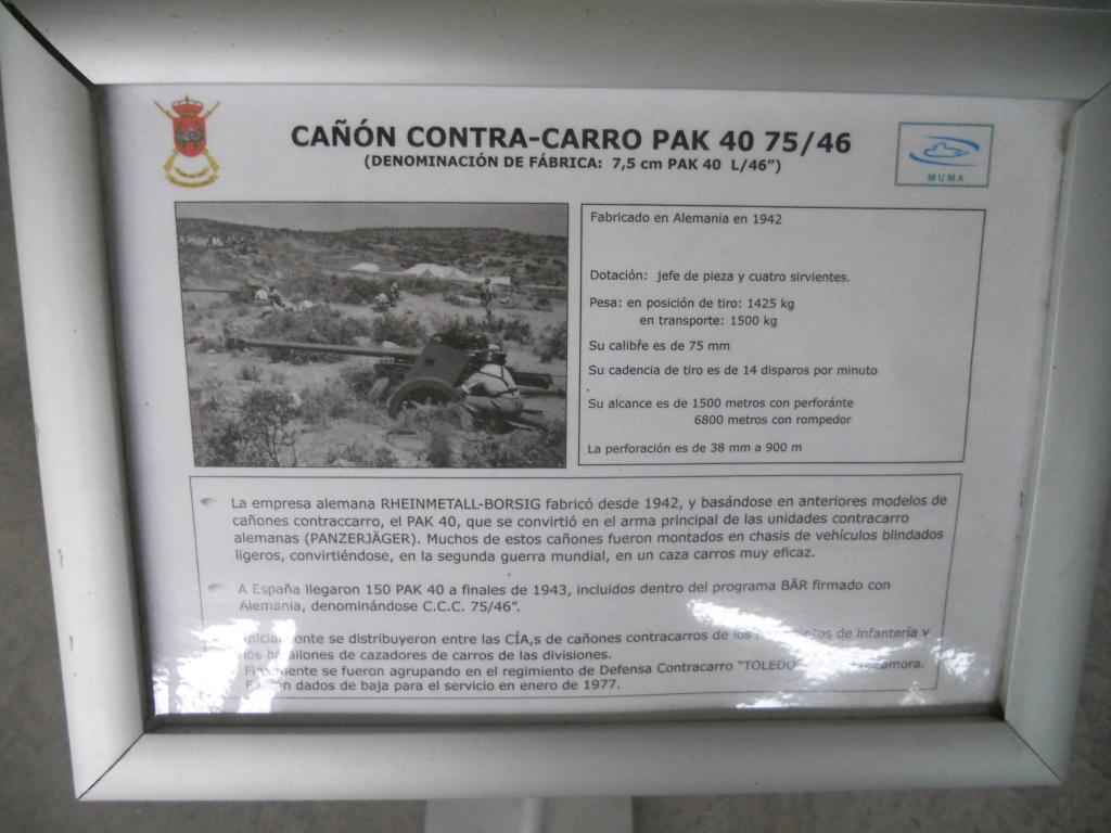CAÑÓN CONTRACARRO Pak. 40 de 75 mm