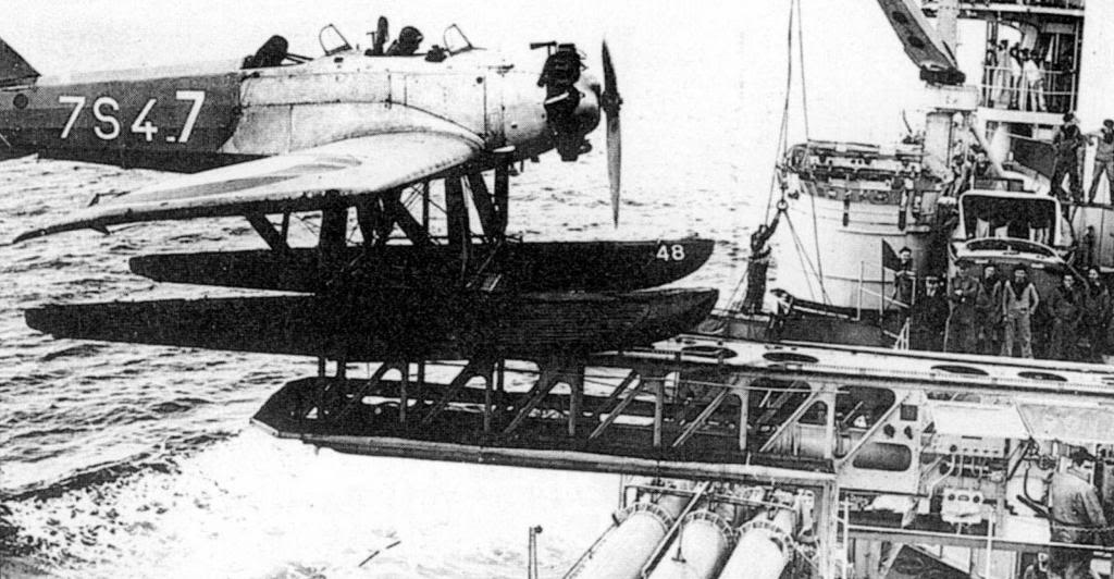 Vista del avión embarcado del FN Emile Bertin, Gourdou-Leseurre GL-812