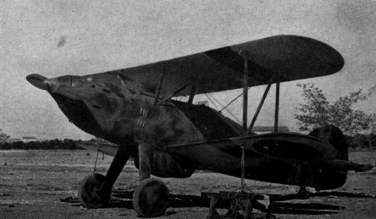 Hawker Fury de la República española capturado por las fuerzas nacionales