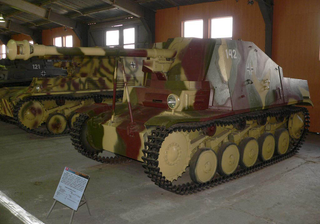 Marder II conservado en el Kubinka Tank Museum, Rusia