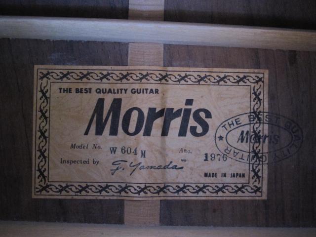 Morris Guitar Serial Numbers