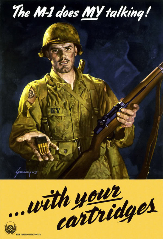 Carteles de propaganda con M1 Garand