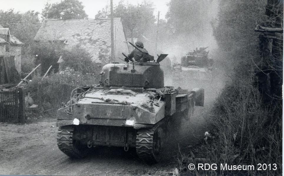 Sherman M4 en Francia