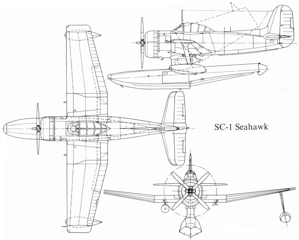 Perfil del Curtiss SC-1 Seahawk