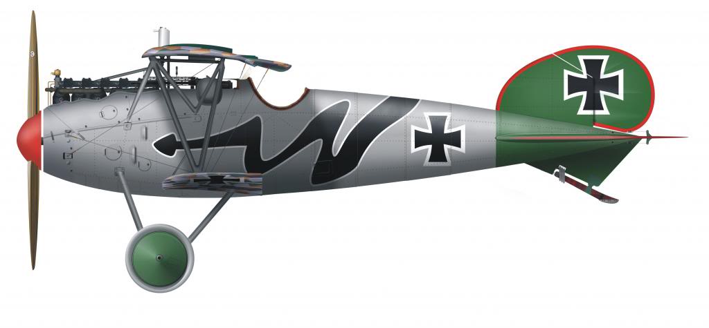 Albatros D.Va, de Hans von Hippel, perteneciente a la Jasta 5