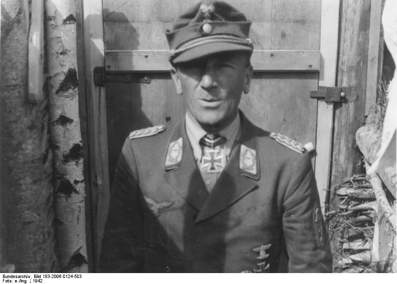 Fotografía del General Eugen Meindl. Frente del Este, 1942