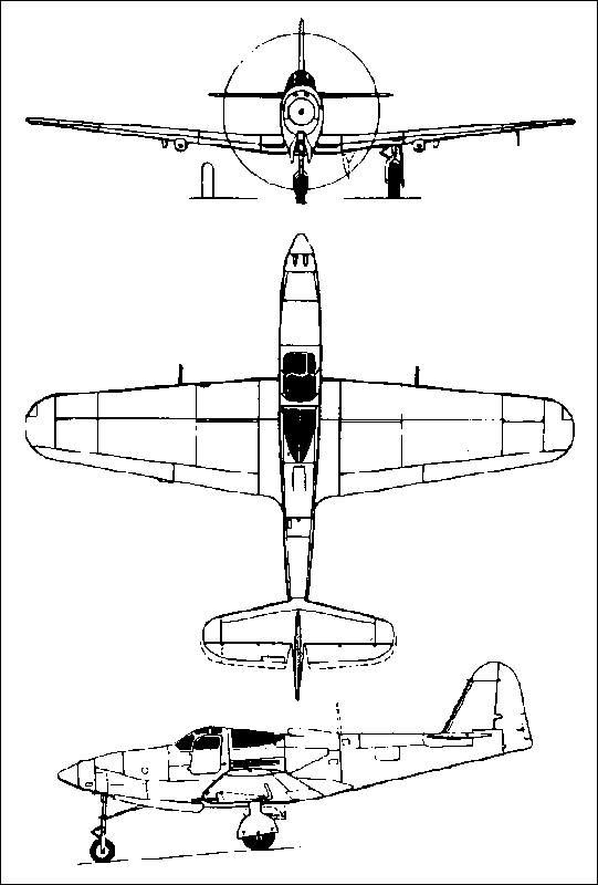 Perfil del Bell P-63 Kingcobra
