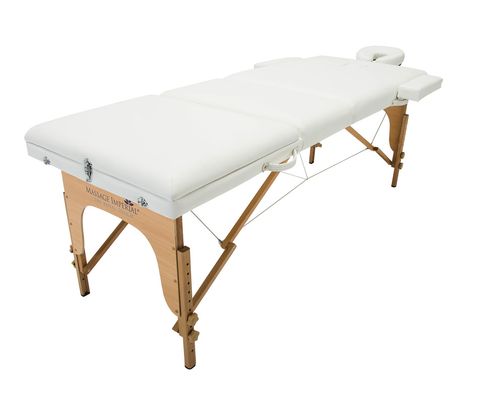 White Portable Massage Table Couch Beauty Therapy Bed