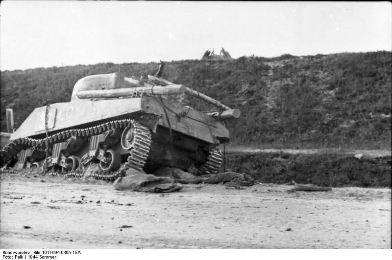 M4 Sherman soviético destruido