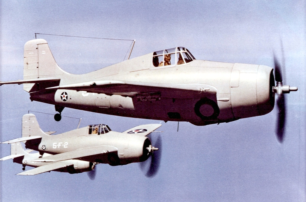 Tres F4F-3 en 1941