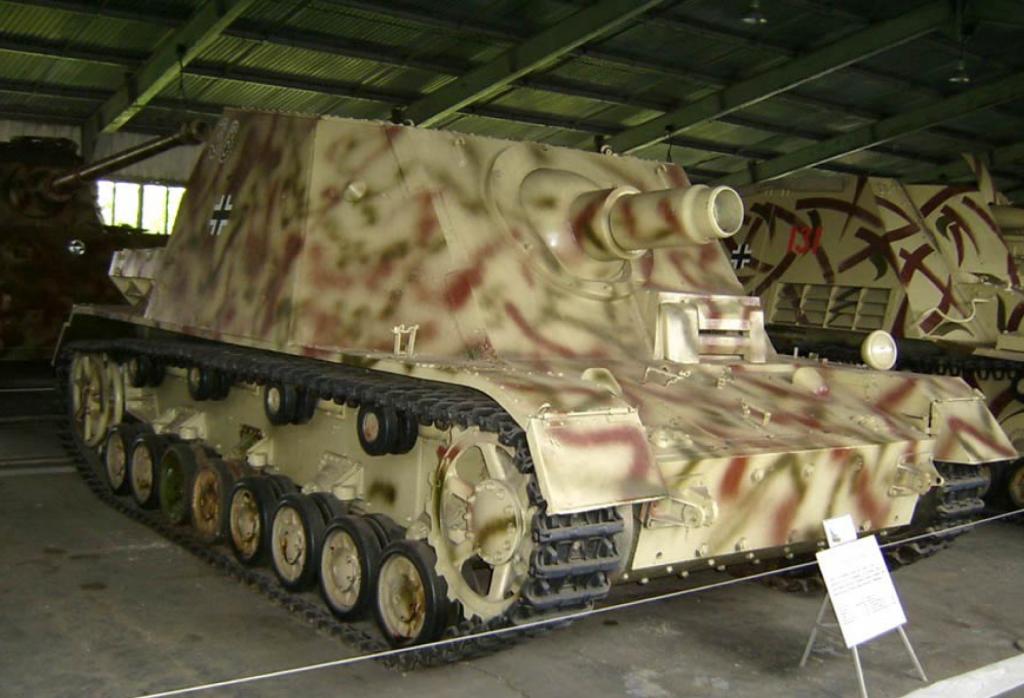 Sturmpanzer IV Brummbär conservado en el Kubinka Tank Museum, Rusia