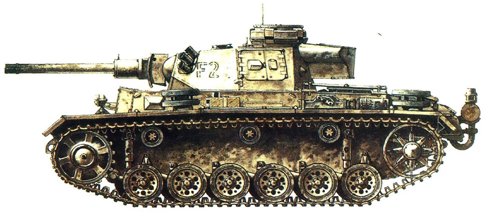 Panzerkampfwagen III F1 SdKfz 142 3, Italia, 1943