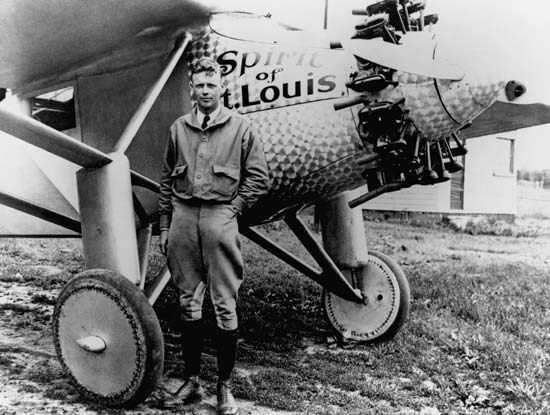 Charles Lindbergh y el Spirit of St. Louis