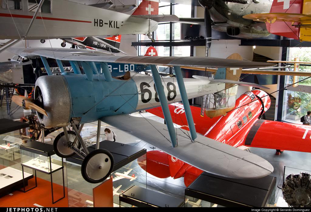 Nieuport XXVIII C-1 conservado en el Swiss Museum of Transport, en Lucerna, Suiza