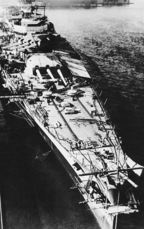 DKM Scharnhorst durante su construcción