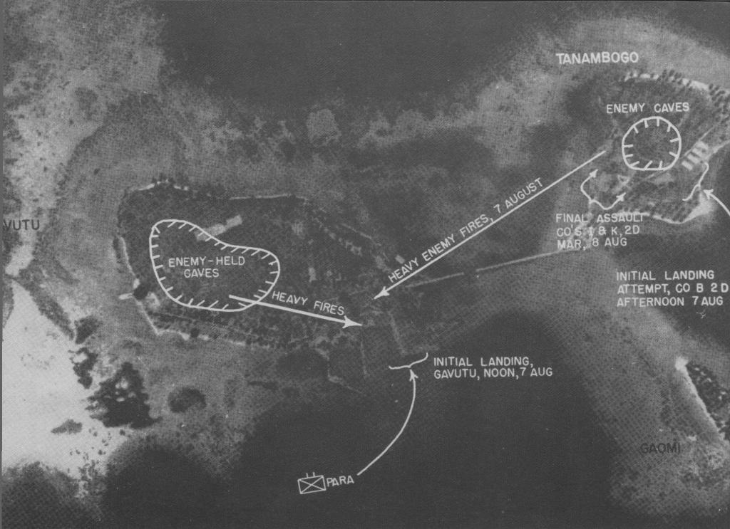 La amarga lucha en Tulagi, más intensa y prolongada que en Guadalcanal, concluye finalmente con el asalto aliado en los islotes de Gavutu y Tanambogo