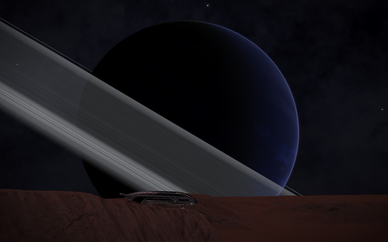 Ringed Blue Gas giant