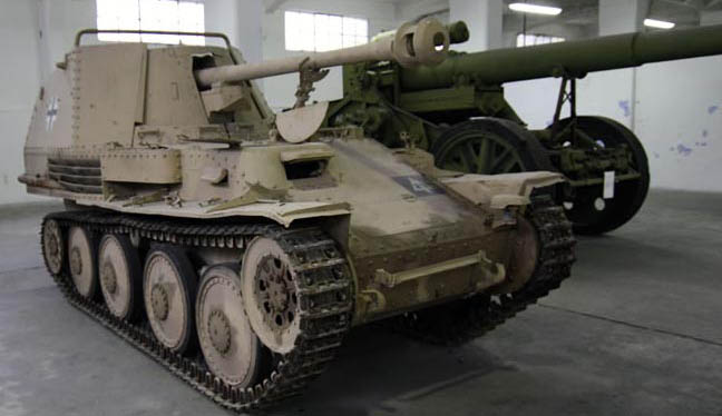 Sd.Kfz. 138 Marder III Ausf. M conservado en el Museo di guerra per la pace Diego de Henriquez, Trieste, Italia