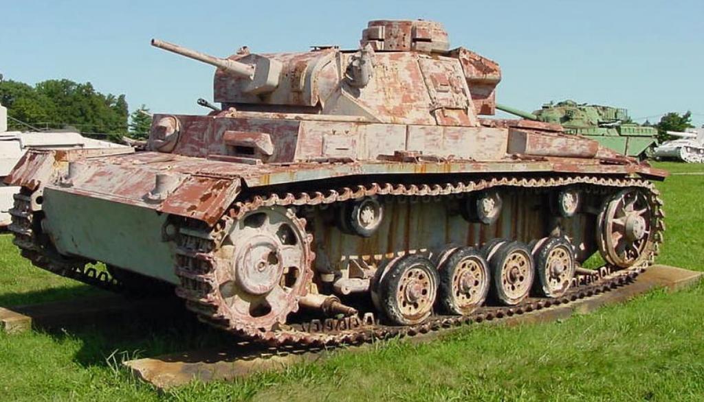 Panzerbefehlswagen. III Ausf. N. Cañón de 37 mm conservado en el Aberdeen U.S. Army Ordnance Museum, MD. USA