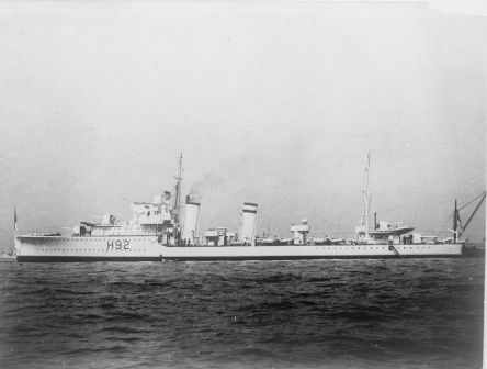 HMS Glowworm, H92