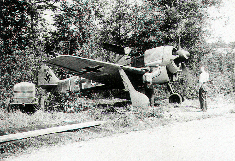 InstantÃ¡nea de un Fw 190A8 en Francia, en 1944