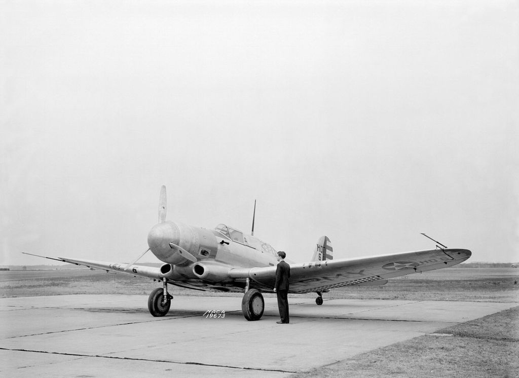 Un Northrop A-17A en Langley, Virginia, el 3 de Abril de 1940