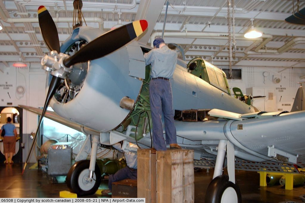 Douglas SBD-3 Dauntless Nº de Serie 06508 conservado en el National Museum of Naval Aviation en Pensacola, Florida
