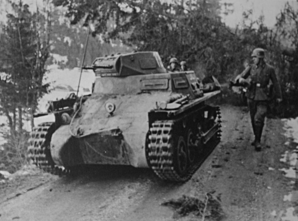 Panzer I Ausf. A durante la invasión de Noruega, en abril de 1940