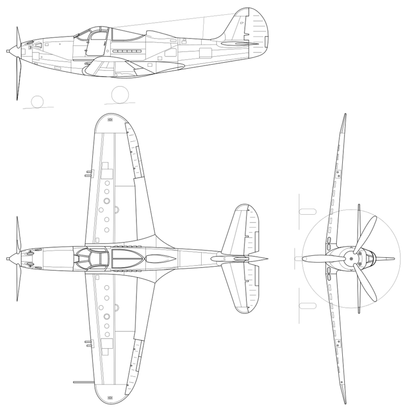 Perfil del Bell P-39 Airacobra