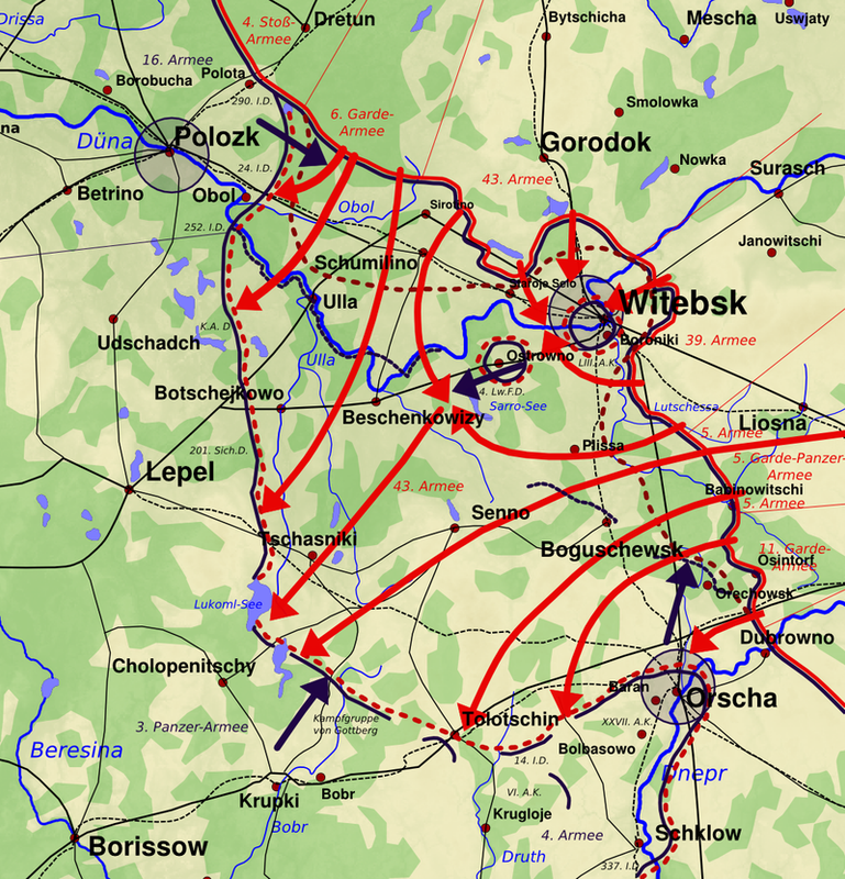 Operación Bragation. Batalla de Wizebsk, 1944