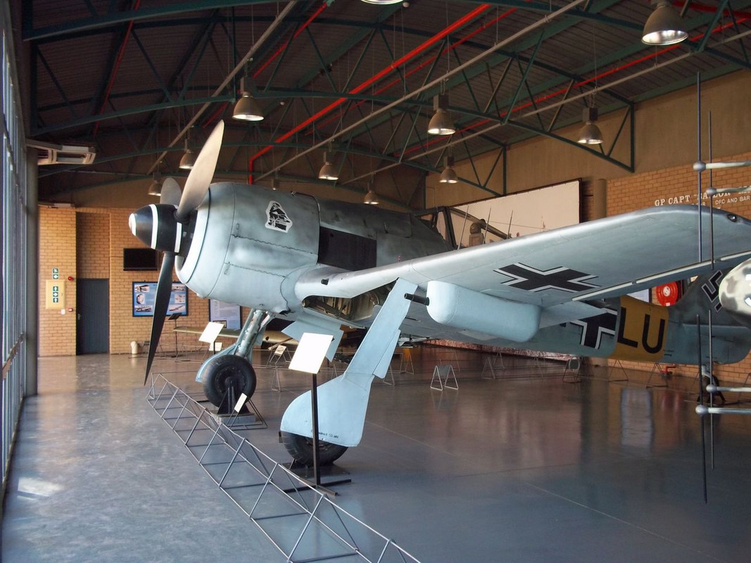 Focke-Wulf Fw 190A-6, Nº de Serie 550214, conservado en el South African National Museum of Military History en Johannesburg, Sudáfrica