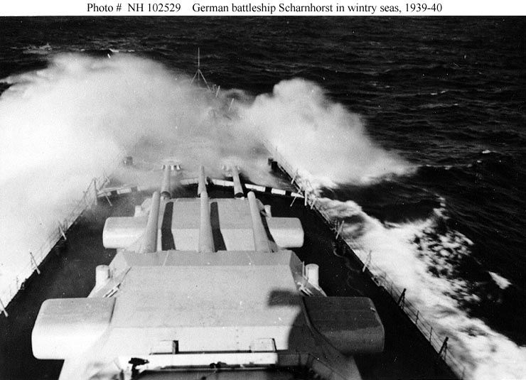 DKM Scharnhorst en mares invernales, 1939-40
