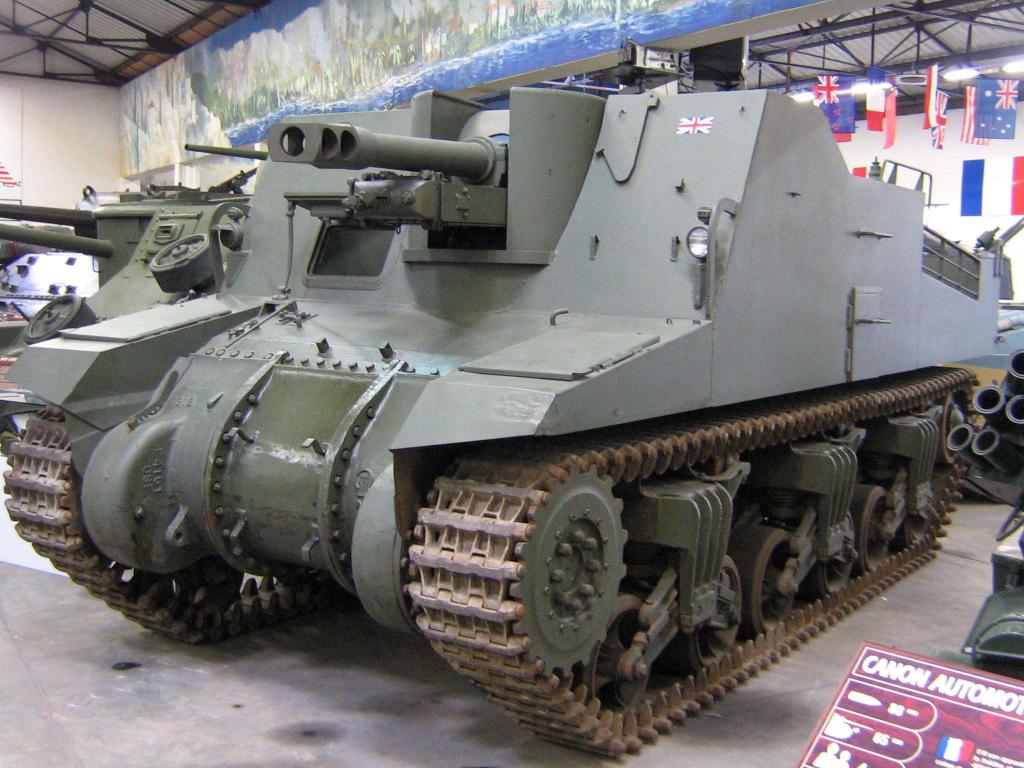 Sexton conservado en el Saumur Tank Museum, Francia
