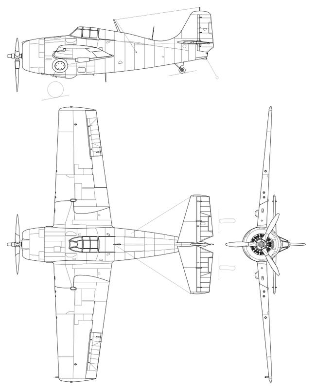 Perfil del Grumman F4F-3 Wildcat