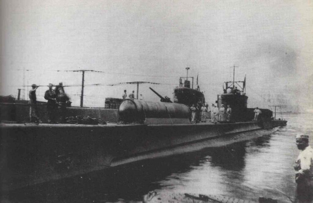 Submarino Italiano RMI Scire, modificado para poder llevar a los Maiale