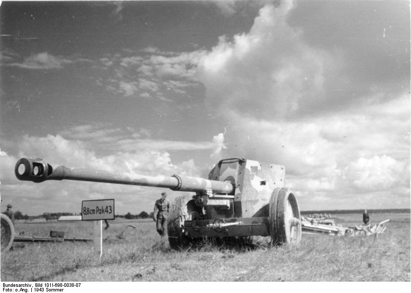 8.8-cm Pak 43. Norte de Rusia, 21 de junio de 1943
