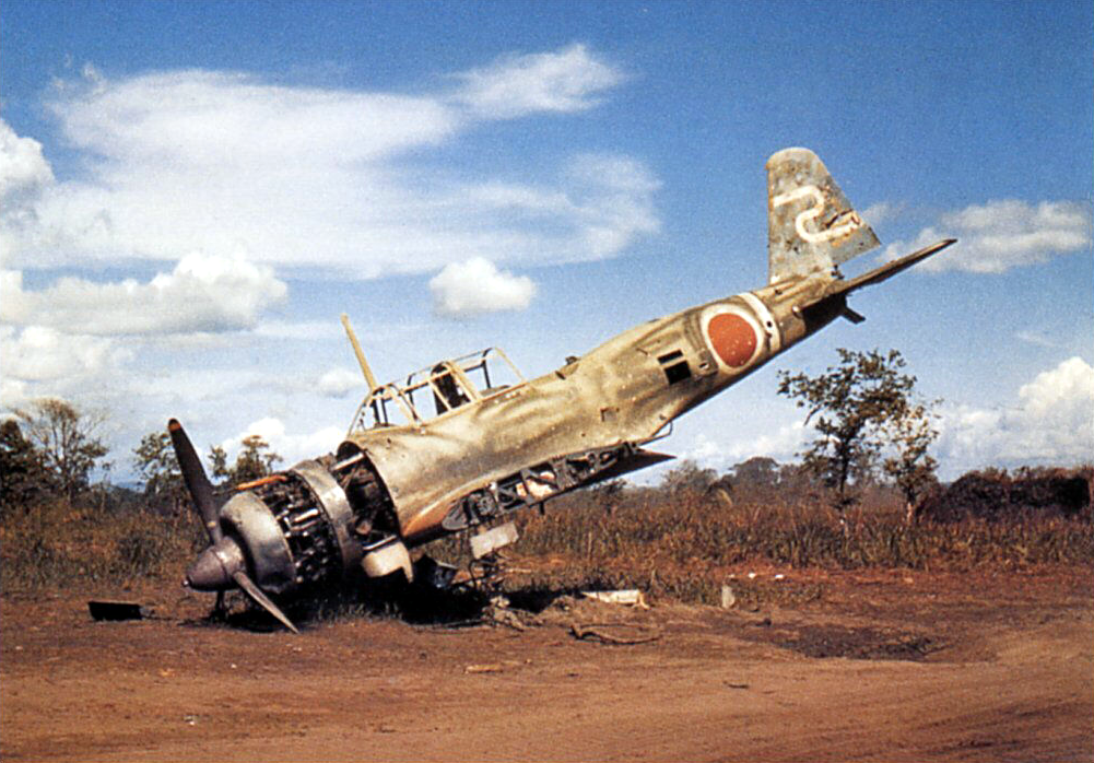 Un Ki-51 Sonia abandonado en Nueva Guinea
