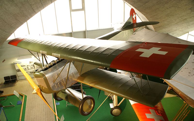 Fokker D VII conservado en el Flieger Flab Museum en Dübendorf, Suiza