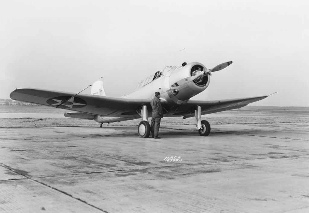 Vought SB2U-2 Vindicator Nº de Construcción 1326 en Hampton, Virginia, EE.UU en febrero de 1939