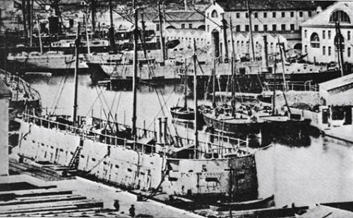 Baterías Flotantes Acorazadas Lave y Dévastation en 1855