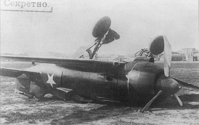 El segundo prototipo del Polikarpov I-180 estrellado en el Aeródromo de Khodynka, el  26 de mayo de 1940