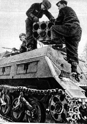 Recargando un Panzerwerfer