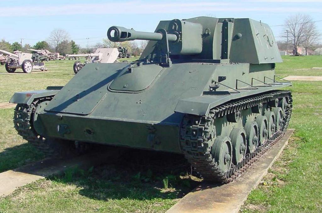 SU-76M conservado en el Aberdeen U.S. Army Ordnance Museum, MD, USA