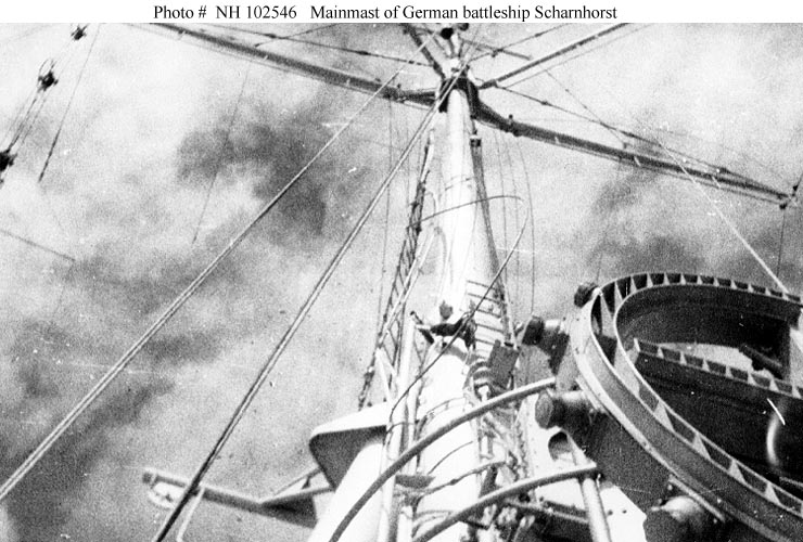 Mástil del DKM Scharnhorst