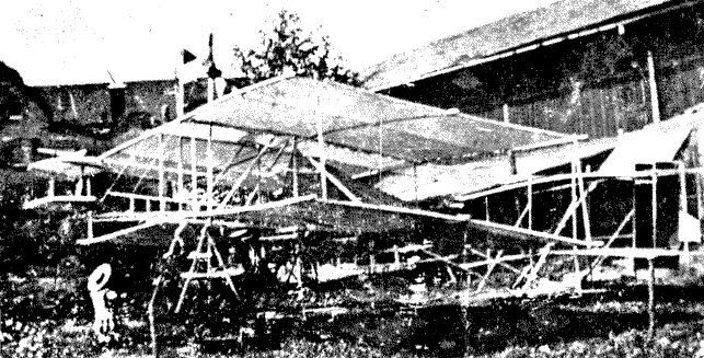 Imagen del planeador construido por Rommel y su amigo Keitel
