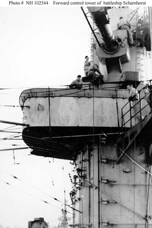 Torre de control delantera del DKM Scharnhorst