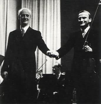 Wilhelm Furtwangler y Yehudi Menuhin
